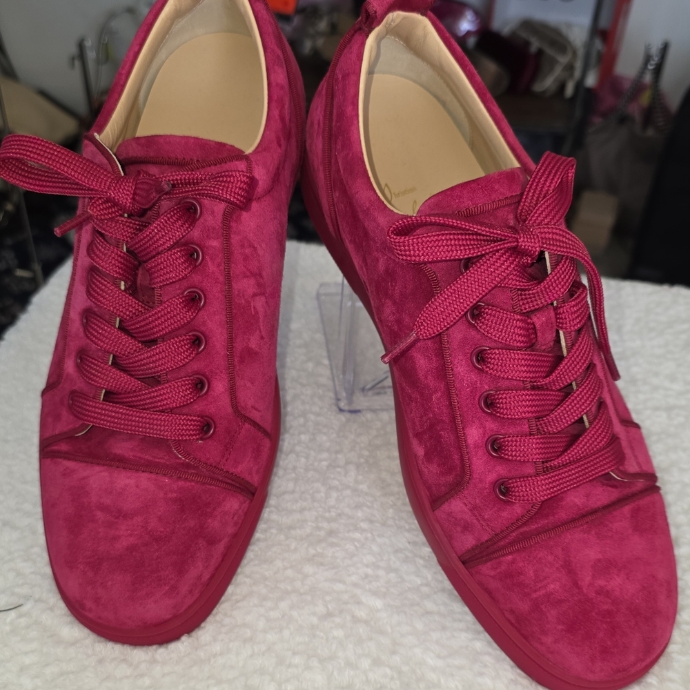 CHRISTIAN LOUBOTIN RED SIZE 41.5 - Picture 1 of 9
